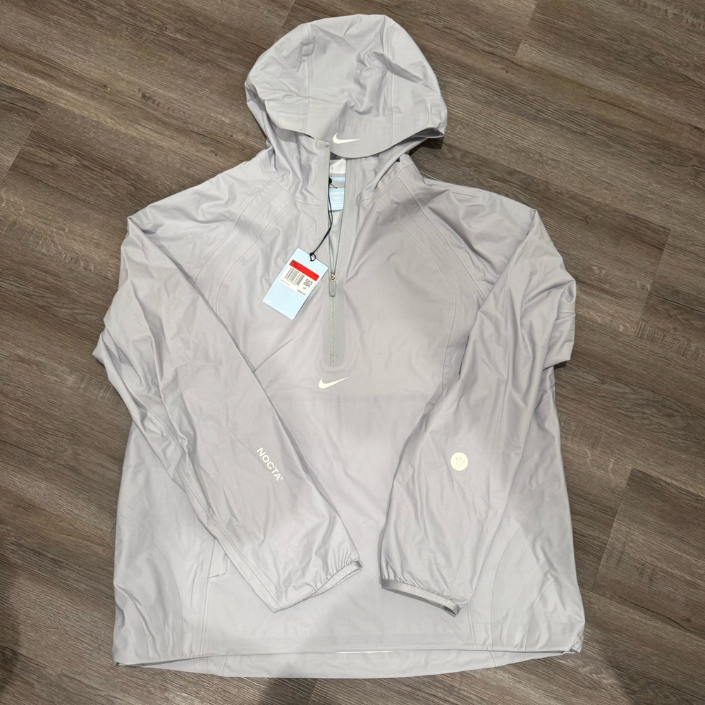 NOCTA Nike NRG Wolf Grey Windbreaker Half Zip Pullover Jacket